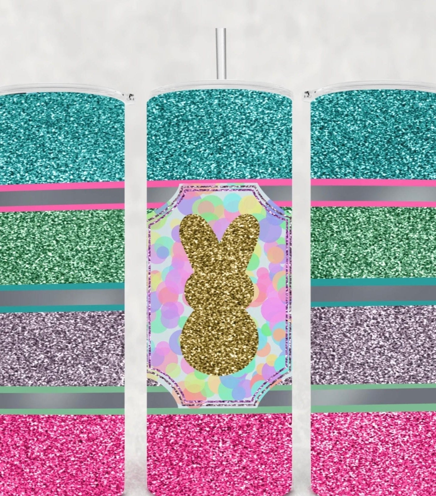 Glitter Peep Easter Tumbler-Stay Foxy Boutique, Florissant, Missouri