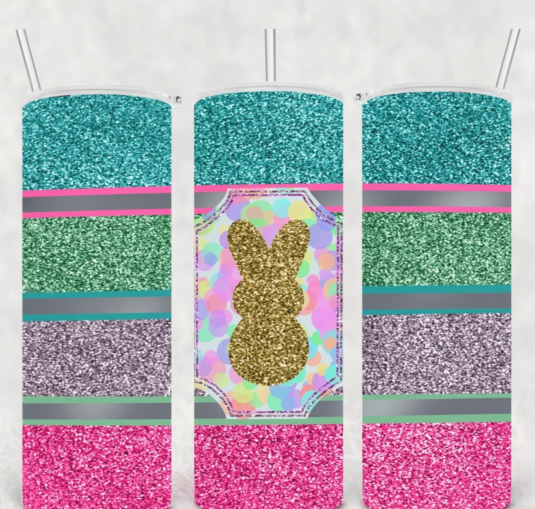 Glitter Peep Easter Tumbler-Stay Foxy Boutique, Florissant, Missouri