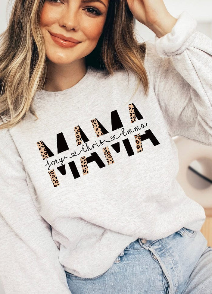 Mama FULLY CUSTOM Graphic T (CHOOSE NAME FOR MOM OR GRANDMA)-Graphic T-Stay Foxy Boutique, Florissant, Missouri
