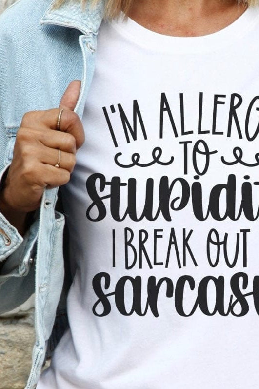 I’m Allergic Graphic T-Graphic T-Stay Foxy Boutique, Florissant, Missouri