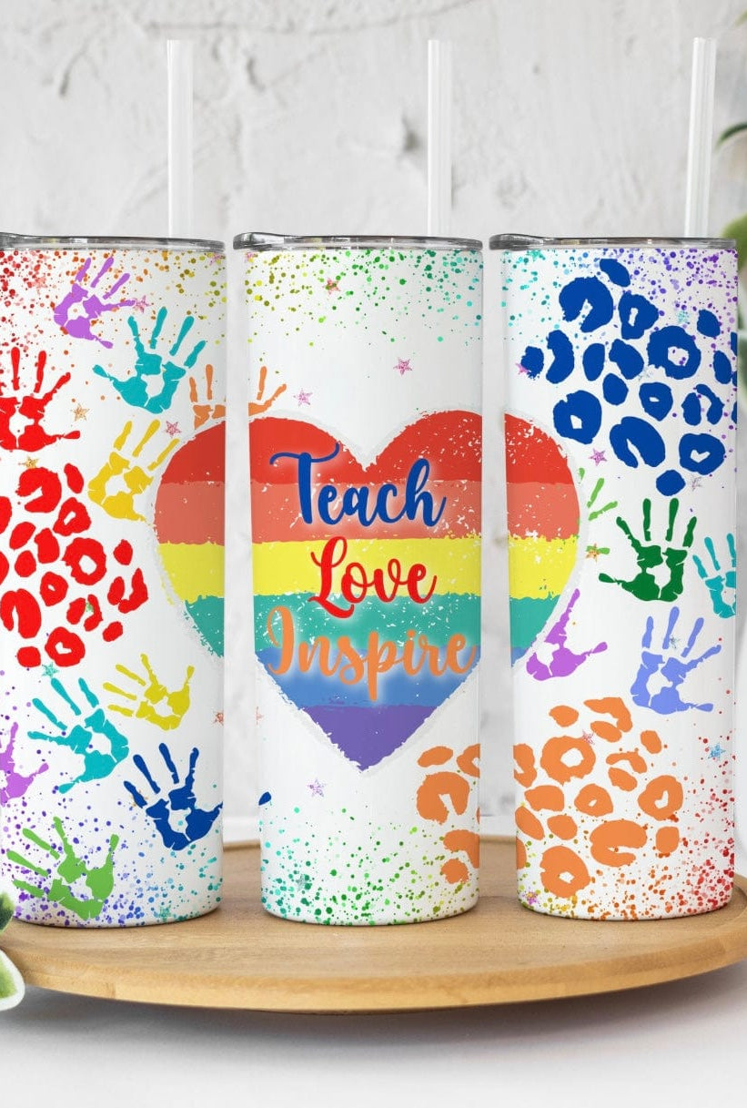 Teach Love Inspire Tumbler-Stay Foxy Boutique, Florissant, Missouri