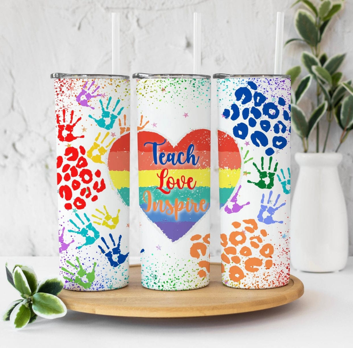 Teach Love Inspire Tumbler-Stay Foxy Boutique, Florissant, Missouri