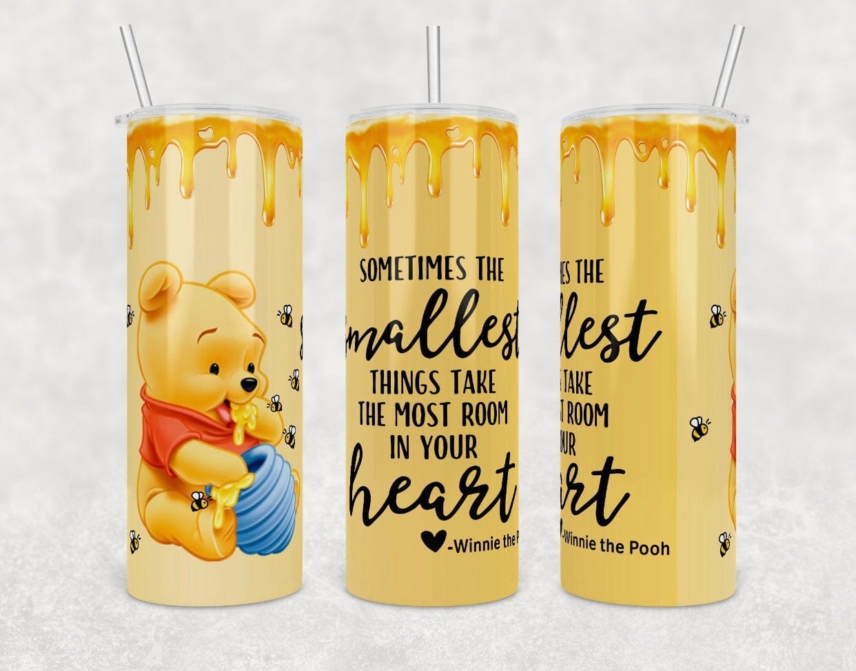 Big Heart Pooh Tumbler-Stay Foxy Boutique, Florissant, Missouri