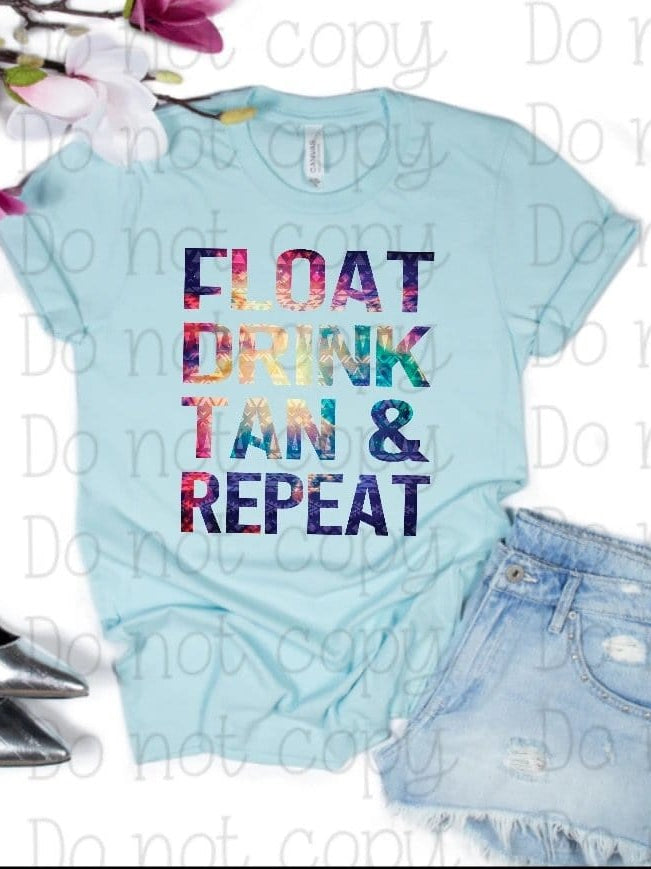 Float Drink Graphic T #199-Graphic T-Stay Foxy Boutique, Florissant, Missouri