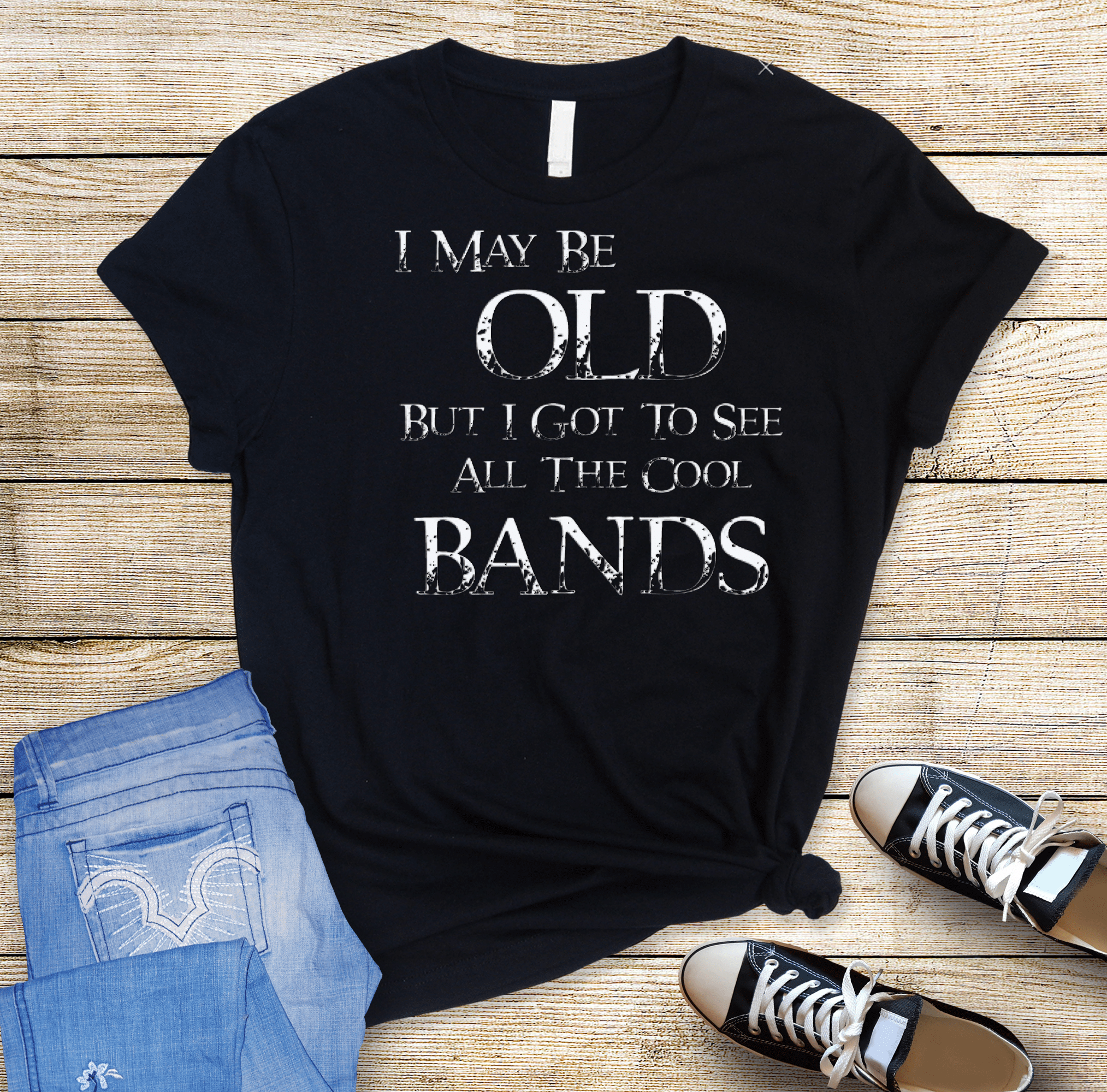 I May Be Old Graphic T-Graphic T-Stay Foxy Boutique, Florissant, Missouri