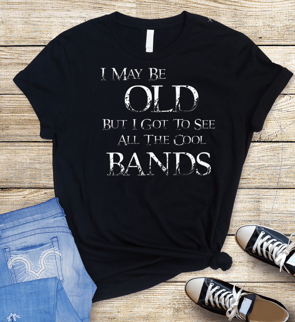 I May Be Old Graphic T-Graphic T-Stay Foxy Boutique, Florissant, Missouri