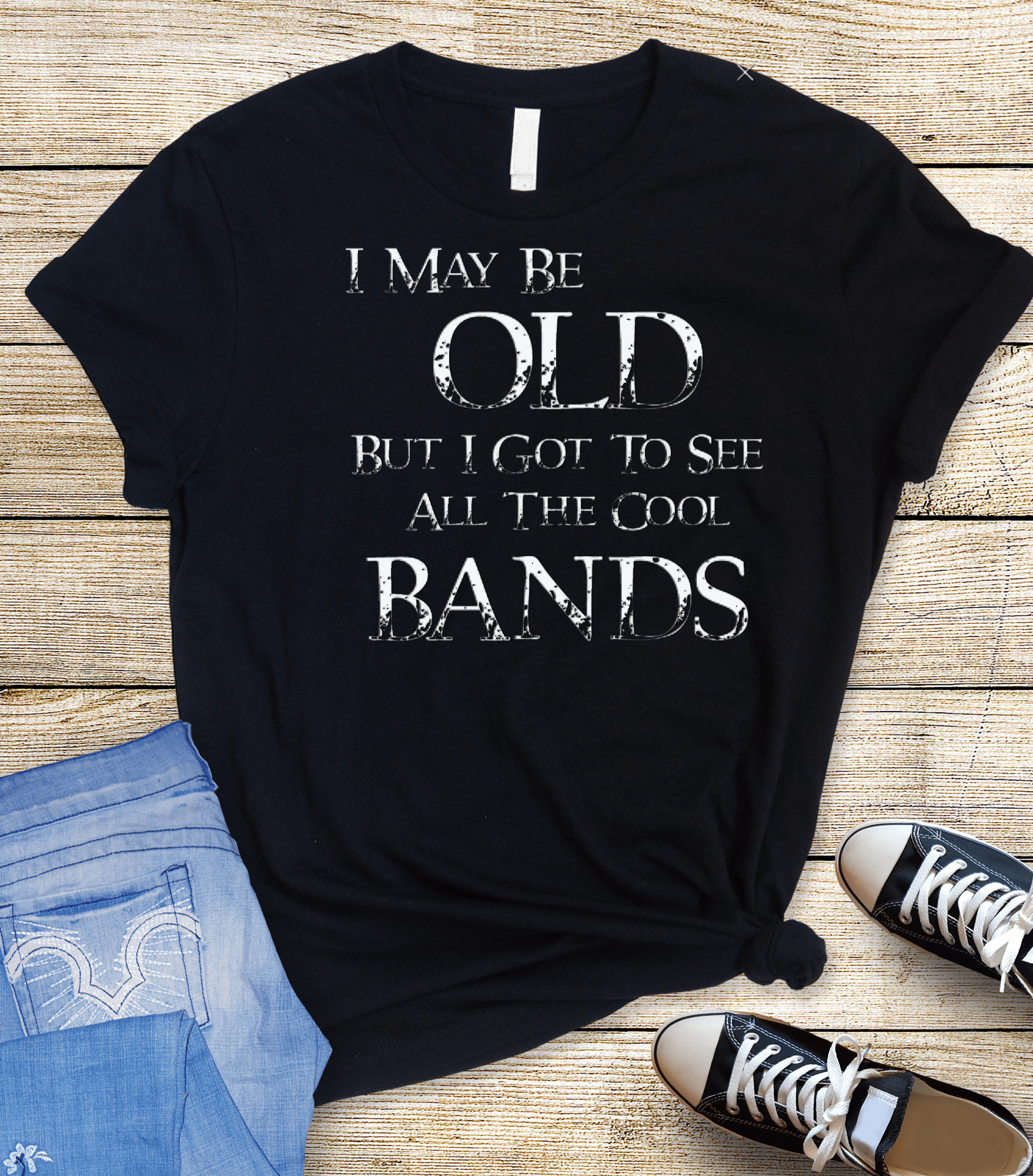 I May Be Old Graphic T-Graphic T-Stay Foxy Boutique, Florissant, Missouri