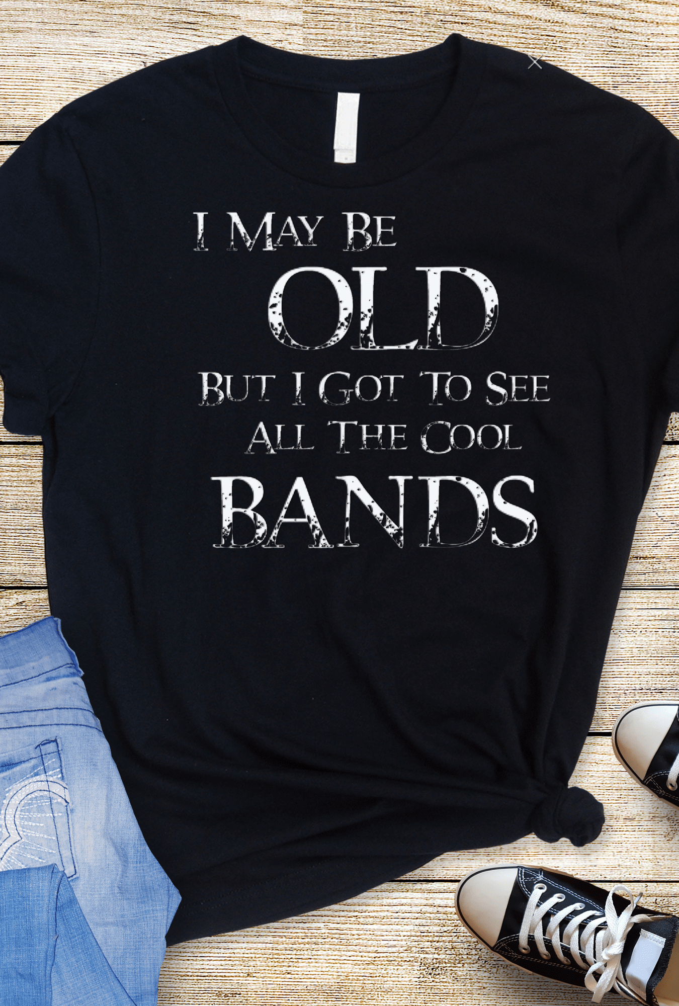 I May Be Old Graphic T-Graphic T-Stay Foxy Boutique, Florissant, Missouri