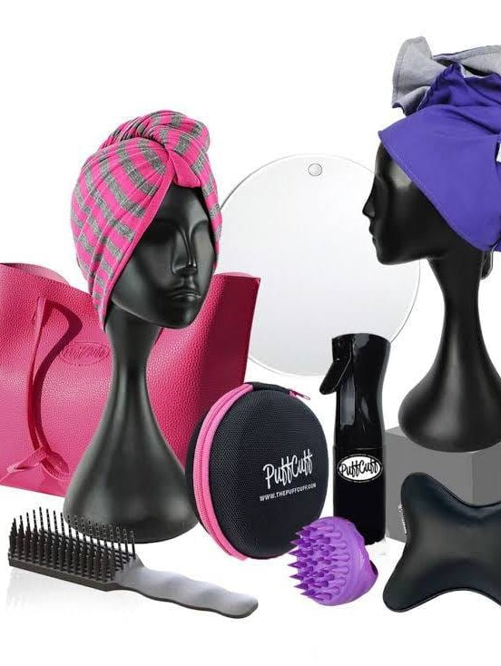 Double-Sided T-Shirt Turban-Hair Care-Stay Foxy Boutique, Florissant, Missouri