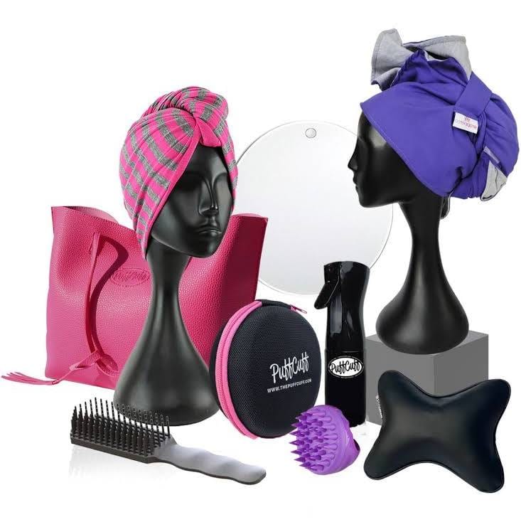 Double-Sided T-Shirt Turban-Hair Care-Stay Foxy Boutique, Florissant, Missouri
