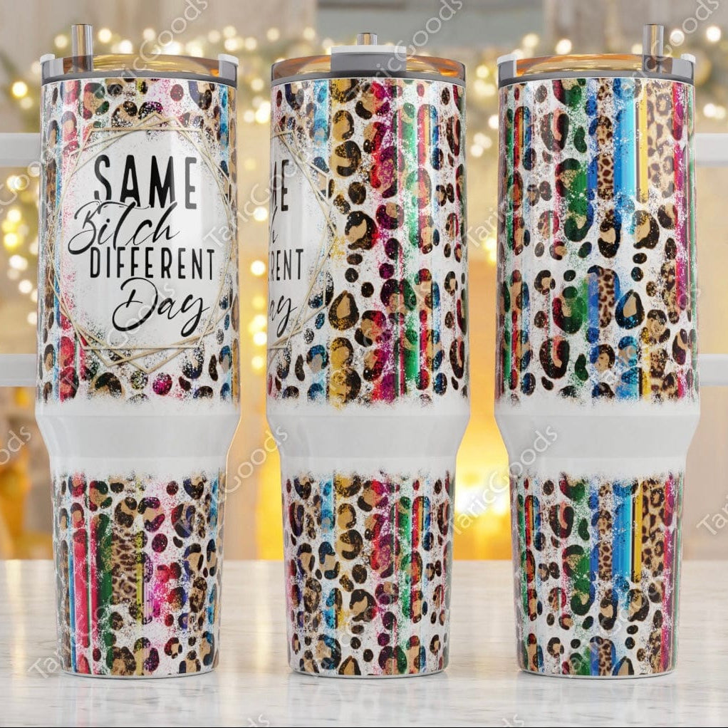 Different Day 40 oz Tumbler-Stay Foxy Boutique, Florissant, Missouri