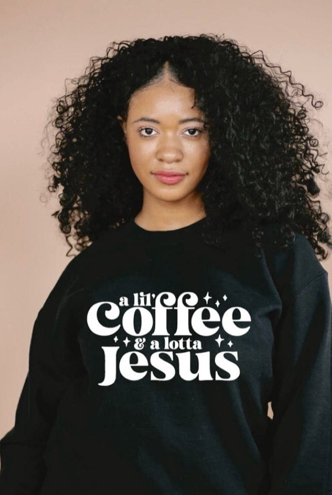 A Little Coffee Graphic T #276-Graphic T-Stay Foxy Boutique, Florissant, Missouri
