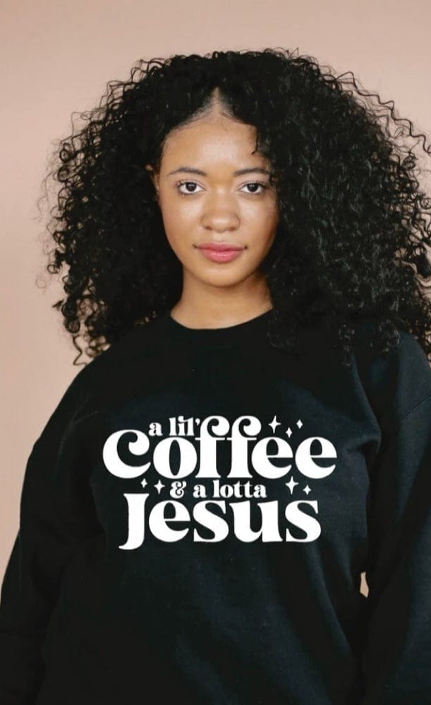 A Little Coffee Graphic T #276-Graphic T-Stay Foxy Boutique, Florissant, Missouri