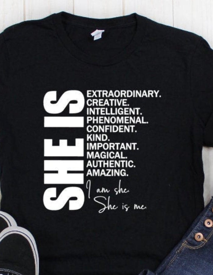 She Is Bold Graphic T-Graphic T-Stay Foxy Boutique, Florissant, Missouri