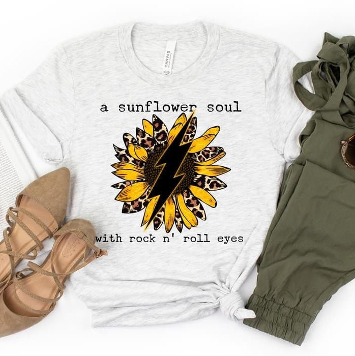 Sunflower Soul Graphic T-Graphic T-Stay Foxy Boutique, Florissant, Missouri