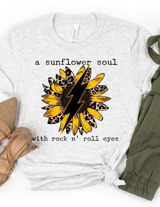 Sunflower Soul Graphic T-Graphic T-Stay Foxy Boutique, Florissant, Missouri