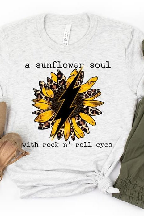 Sunflower Soul Graphic T-Graphic T-Stay Foxy Boutique, Florissant, Missouri