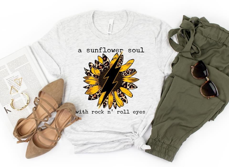 Sunflower Soul Graphic T-Graphic T-Stay Foxy Boutique, Florissant, Missouri