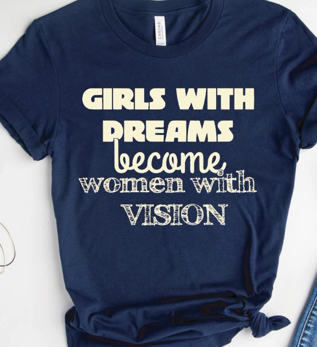 YOUTH: Girls With Dreams Graphic T #285-Graphic T-Stay Foxy Boutique, Florissant, Missouri