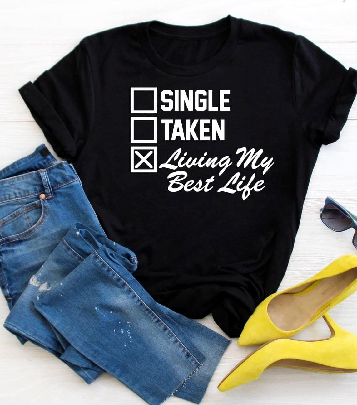 Living My Best Life Graphic T #273-Graphic T-Stay Foxy Boutique, Florissant, Missouri