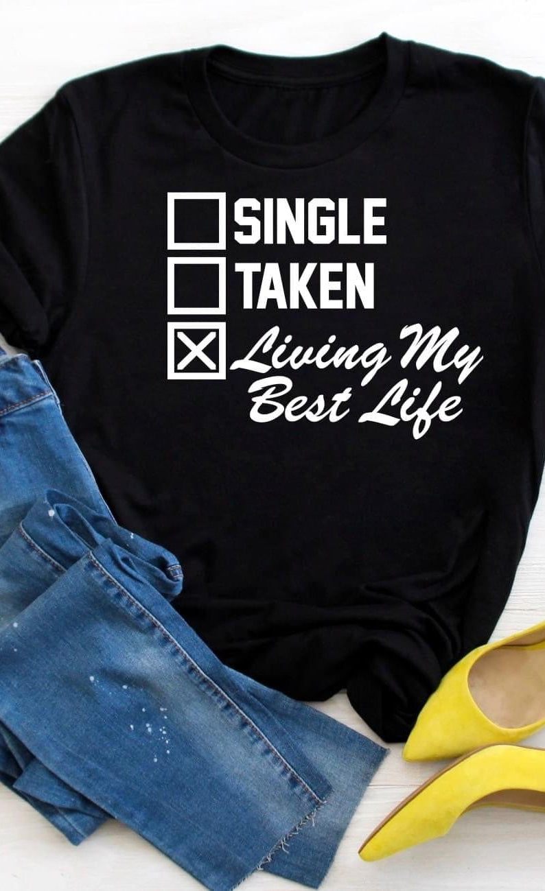 Living My Best Life Graphic T #273-Graphic T-Stay Foxy Boutique, Florissant, Missouri
