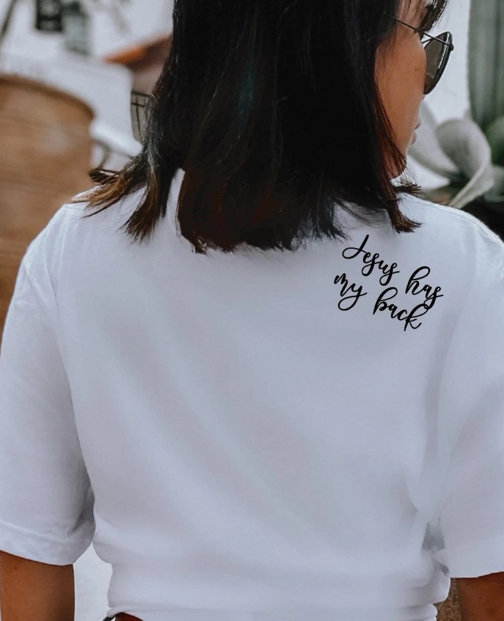Jesus Has My Back Graphic T #271-Graphic T-Stay Foxy Boutique, Florissant, Missouri