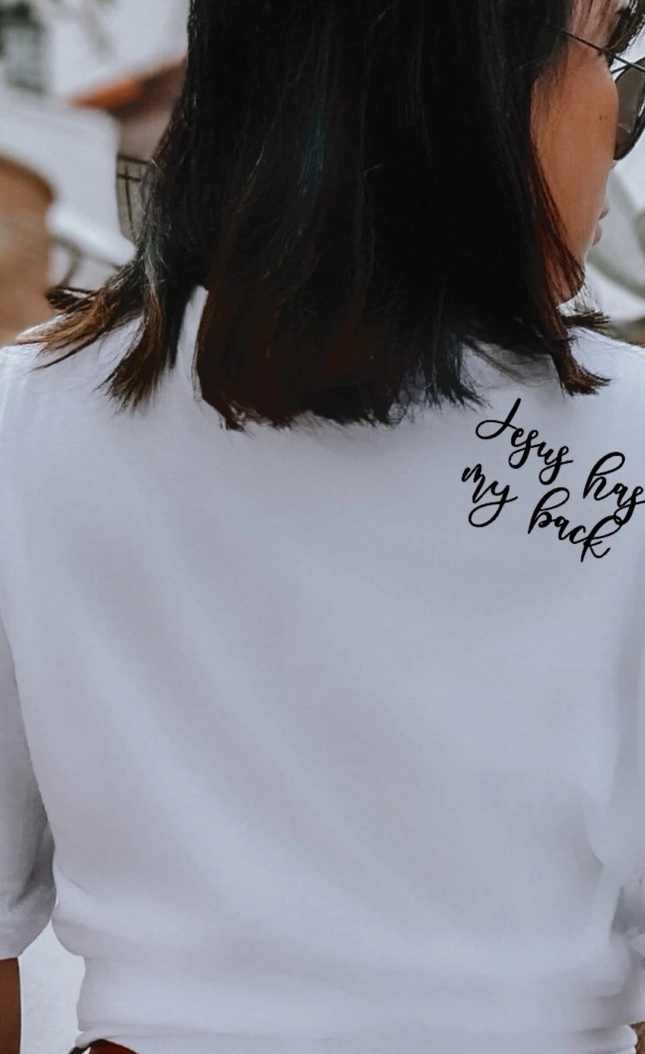 Jesus Has My Back Graphic T #271-Graphic T-Stay Foxy Boutique, Florissant, Missouri