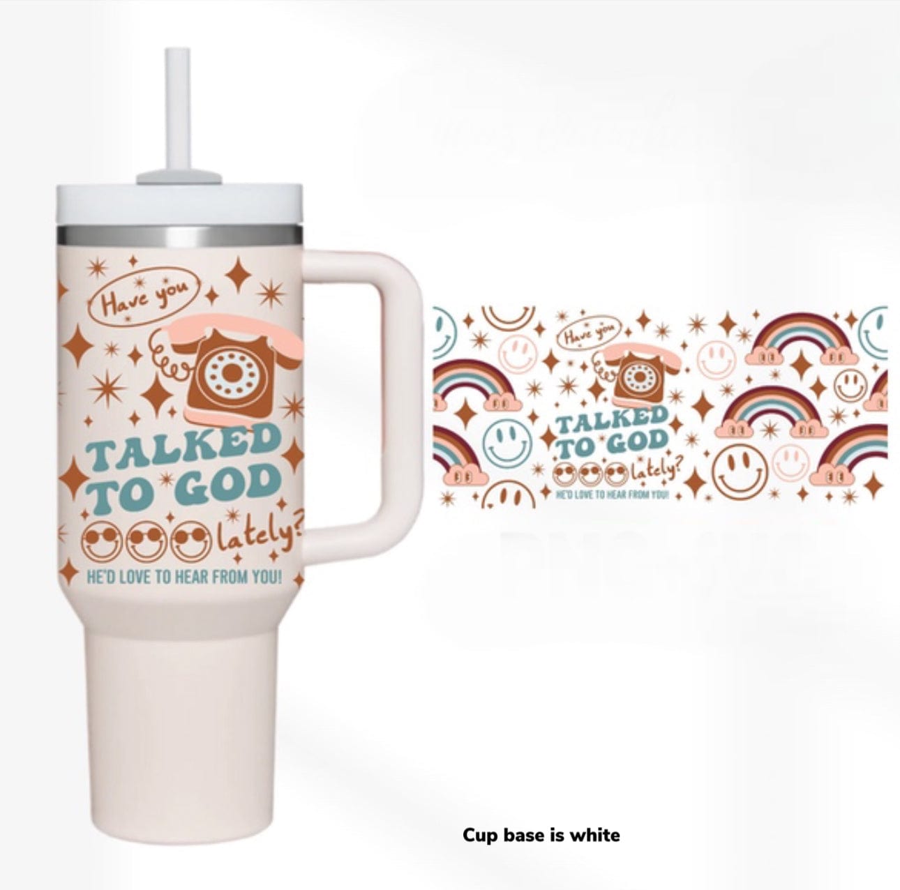 Talked To God 40 oz Tumbler-Stay Foxy Boutique, Florissant, Missouri