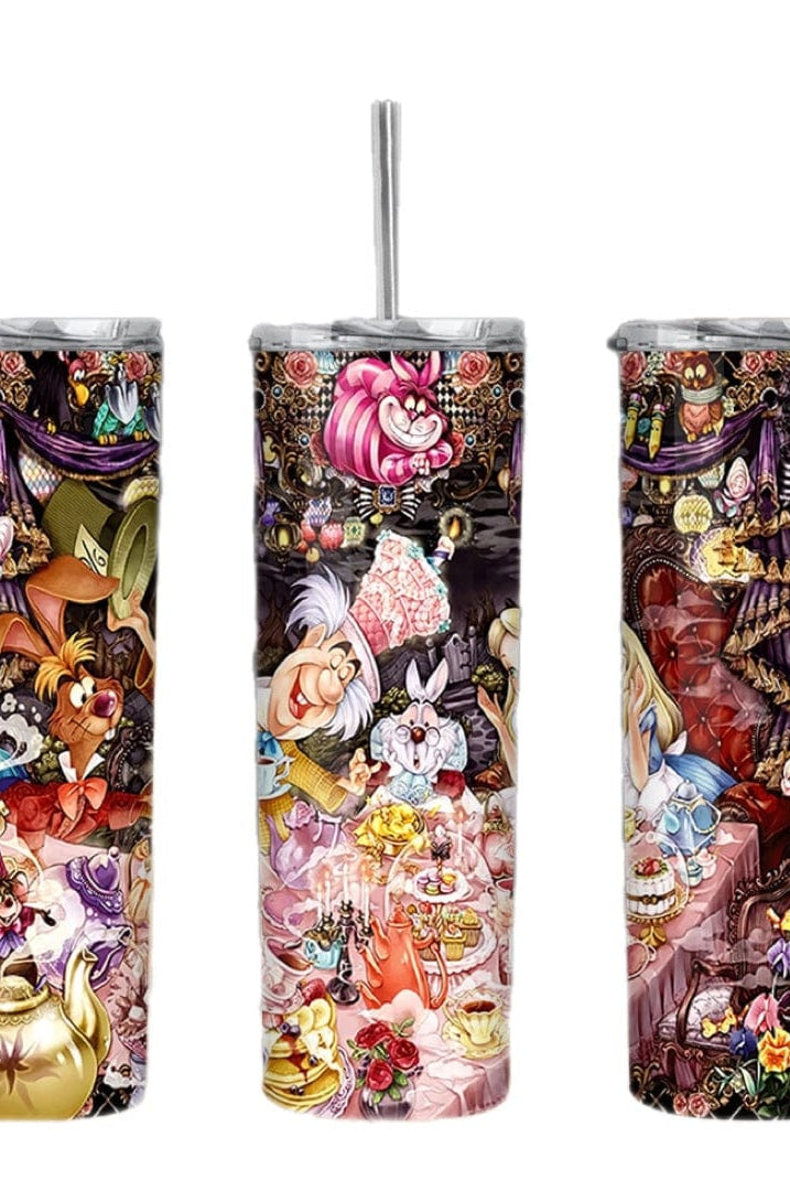 Wanna Tea Party Tumbler-Drinkware-Stay Foxy Boutique, Florissant, Missouri