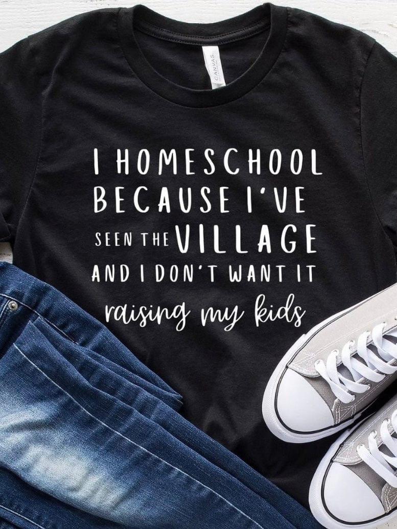 I Homeschool Graphic T-Graphic T-Stay Foxy Boutique, Florissant, Missouri