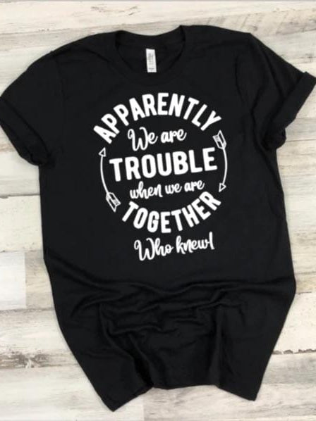 Trouble Together Graphic T-Graphic T-Stay Foxy Boutique, Florissant, Missouri