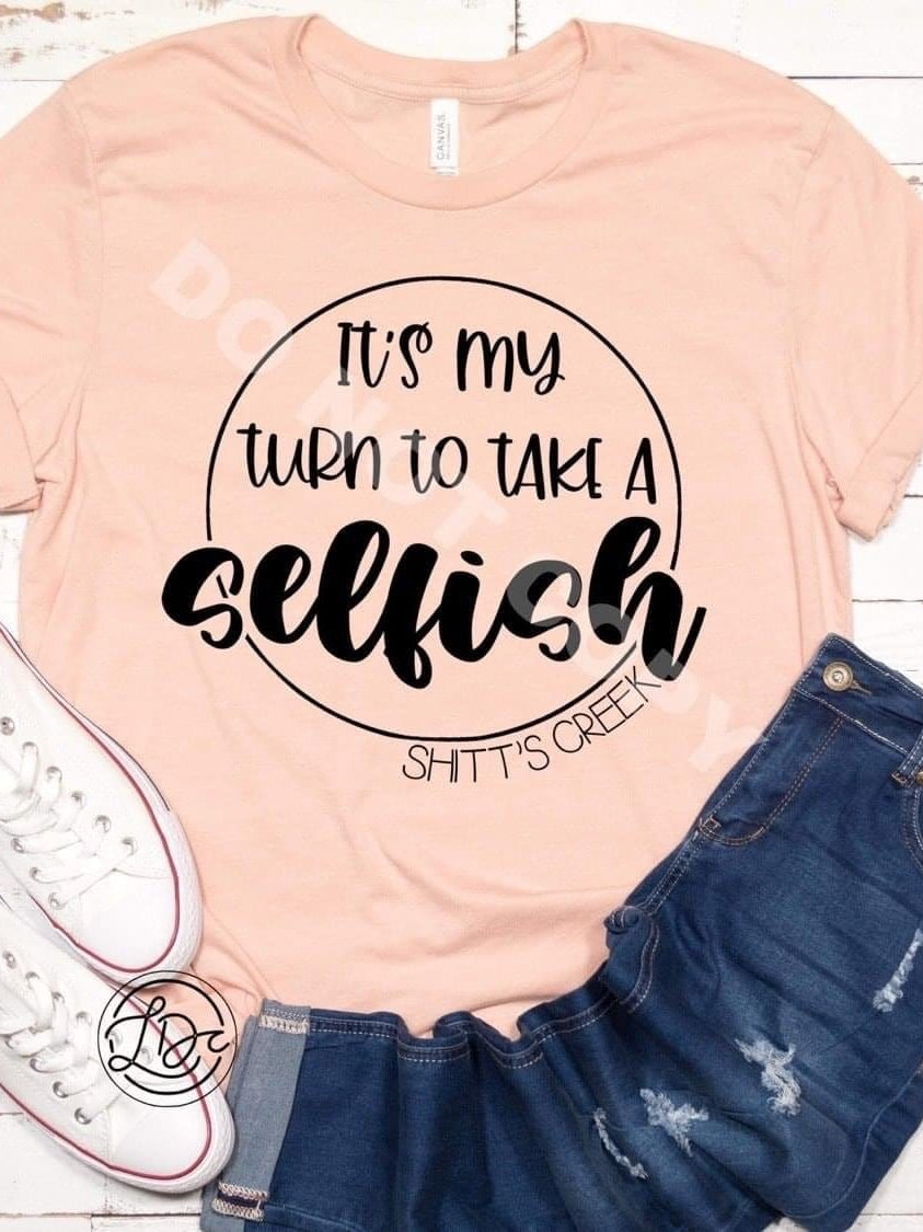Take A Selfish Graphic T #184-Graphic T-Stay Foxy Boutique, Florissant, Missouri