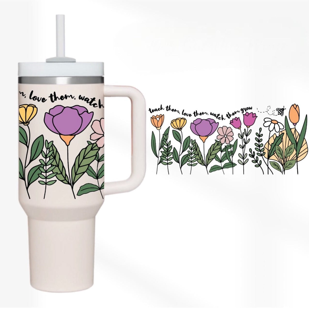 Bloom 40 oz Tumbler-Stay Foxy Boutique, Florissant, Missouri