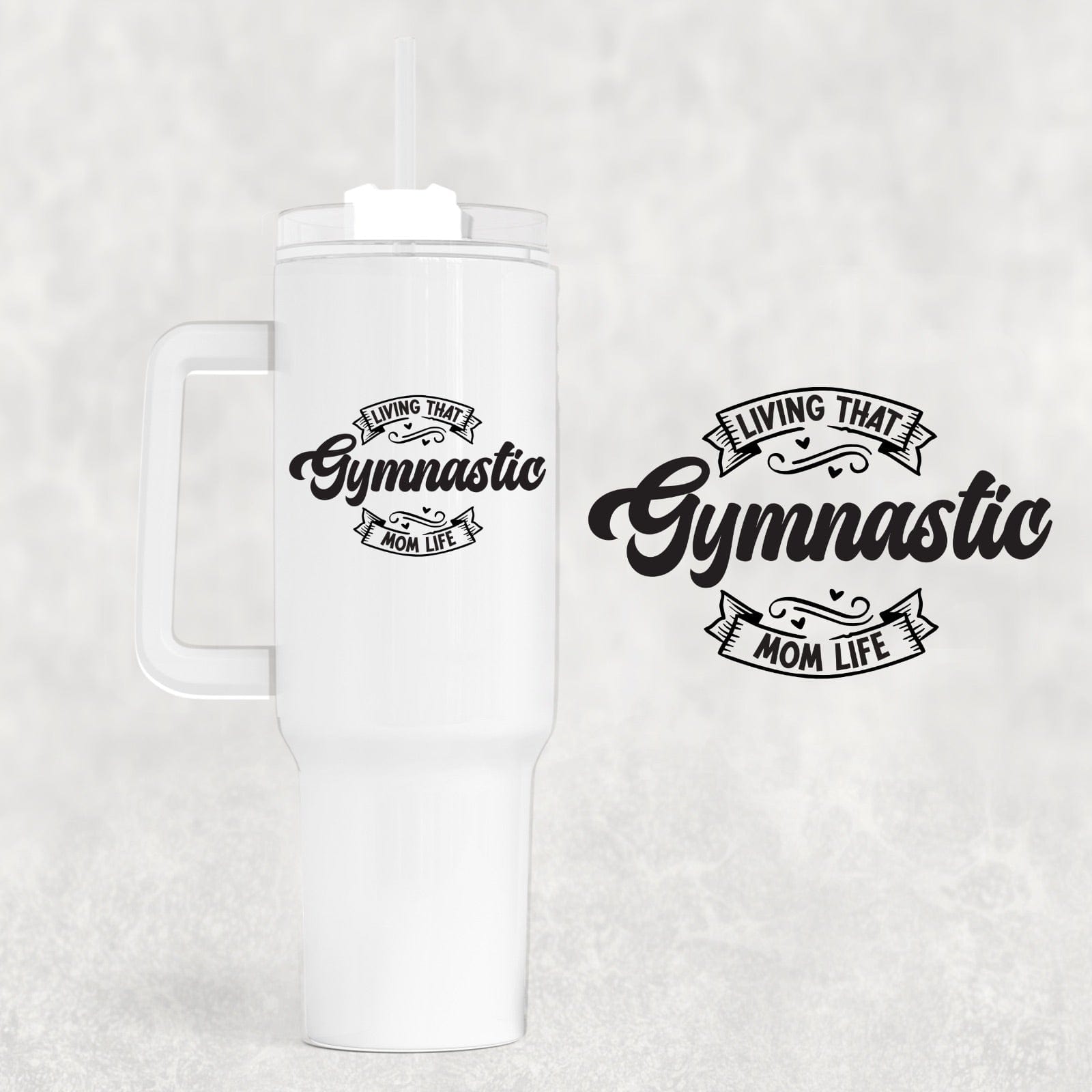 Gymnastics 40 oz Tumbler-Stay Foxy Boutique, Florissant, Missouri