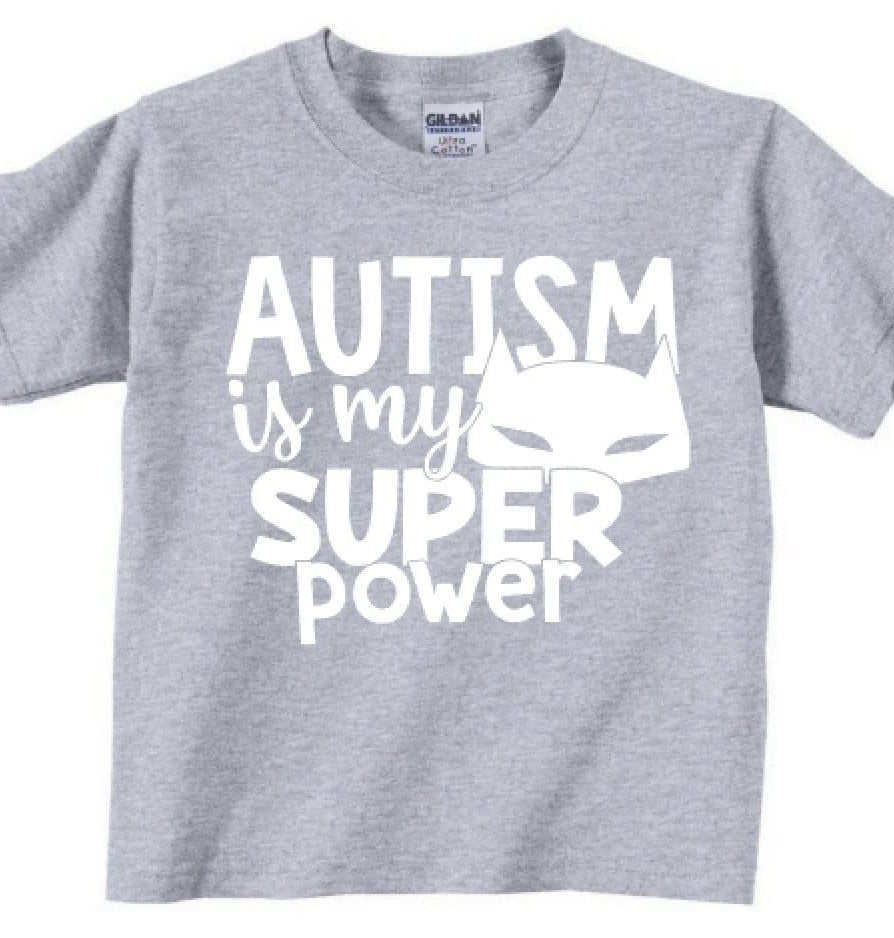 Autism is My Super Power Toddler and Kid Graphic T-Graphic T-Stay Foxy Boutique, Florissant, Missouri