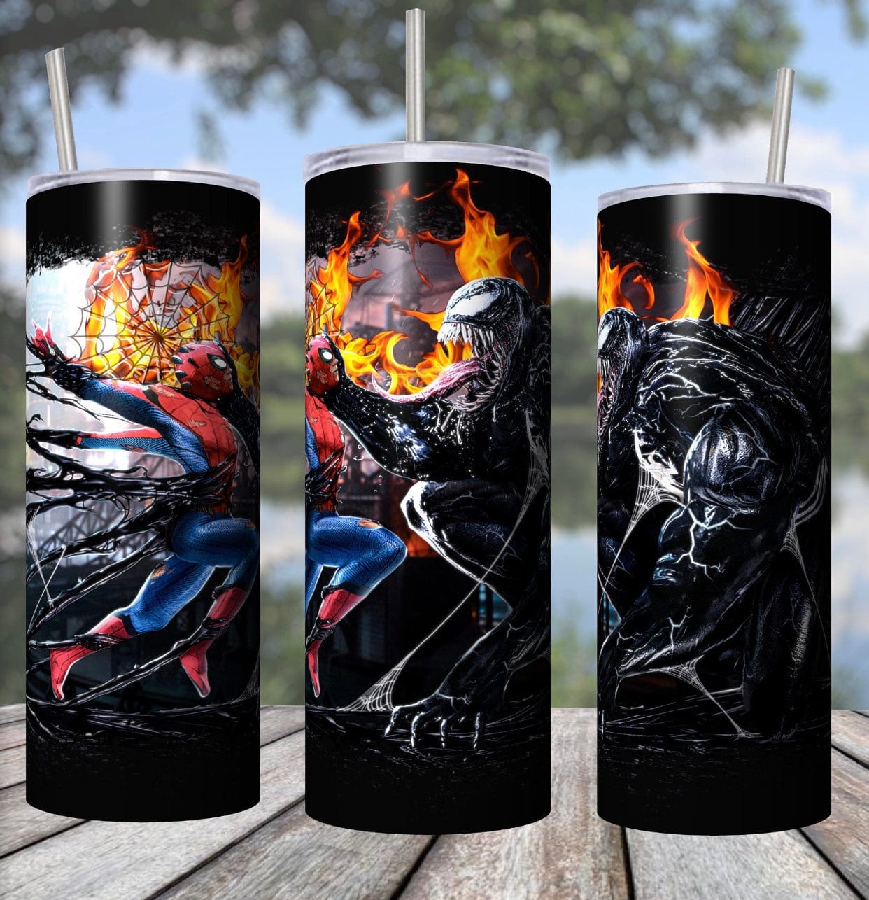 Venom/Spider-Man Tumbler-Drinkware-Stay Foxy Boutique, Florissant, Missouri