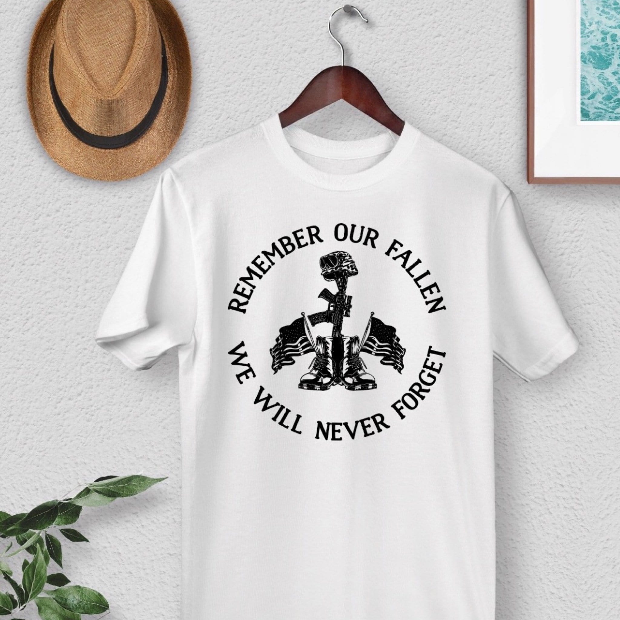 Remember Our Fallen Graphic T-Graphic T-Stay Foxy Boutique, Florissant, Missouri