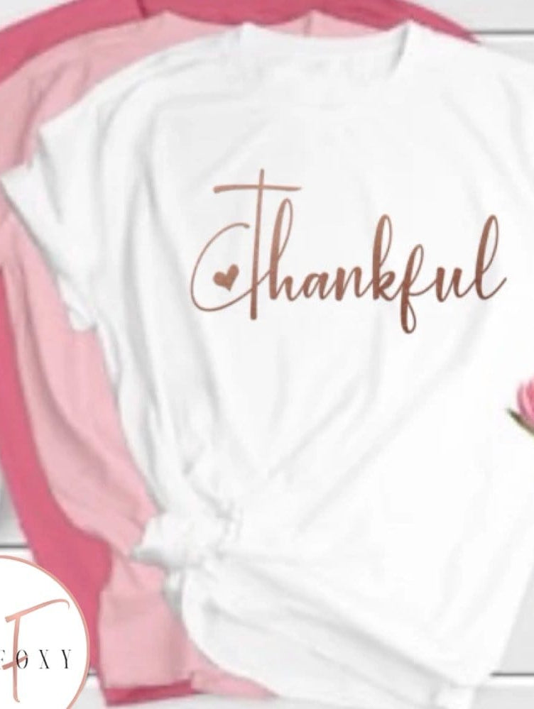 Thankful Graphic T-Graphic T-Stay Foxy Boutique, Florissant, Missouri