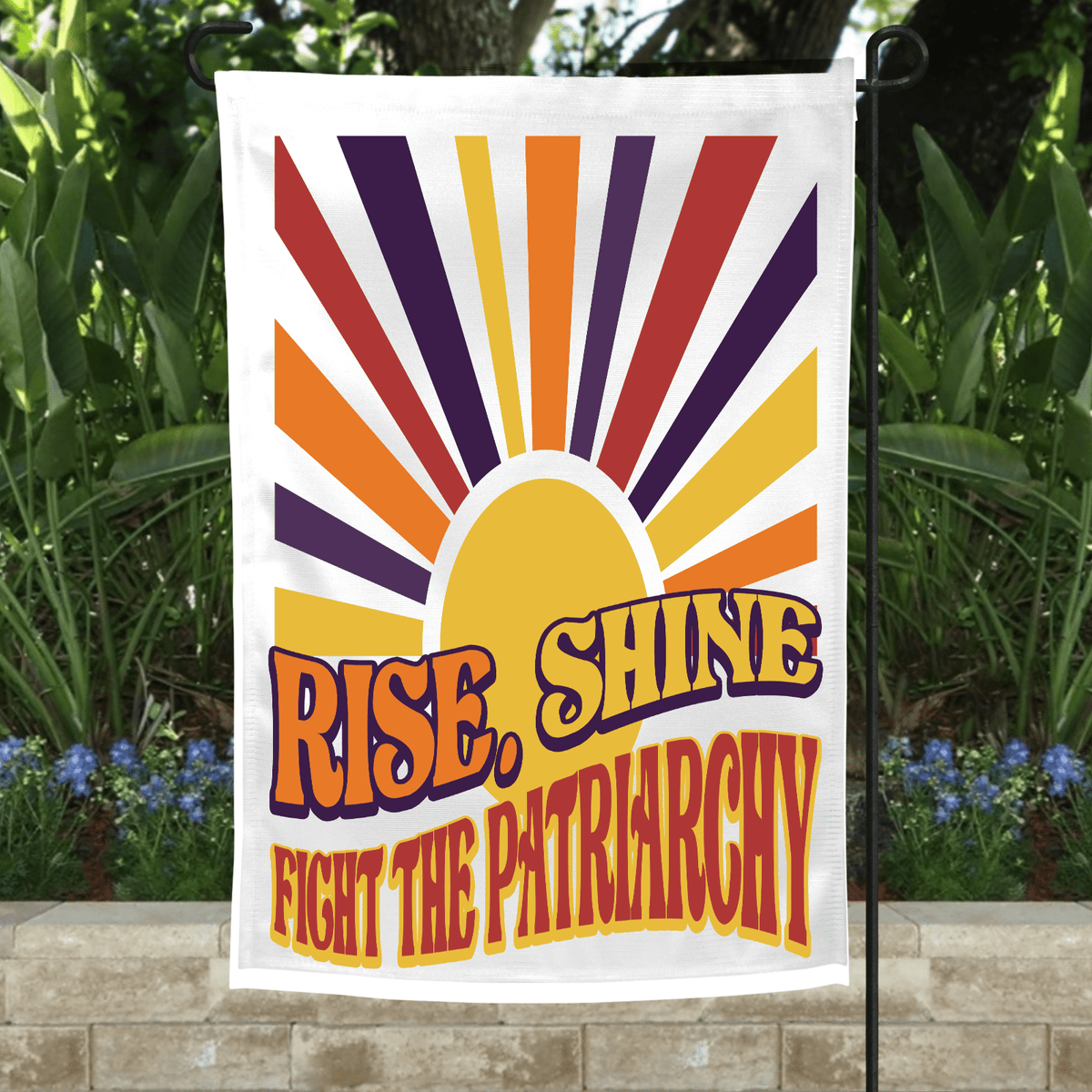Rise and Shine Garden Flag-Stay Foxy Boutique, Florissant, Missouri