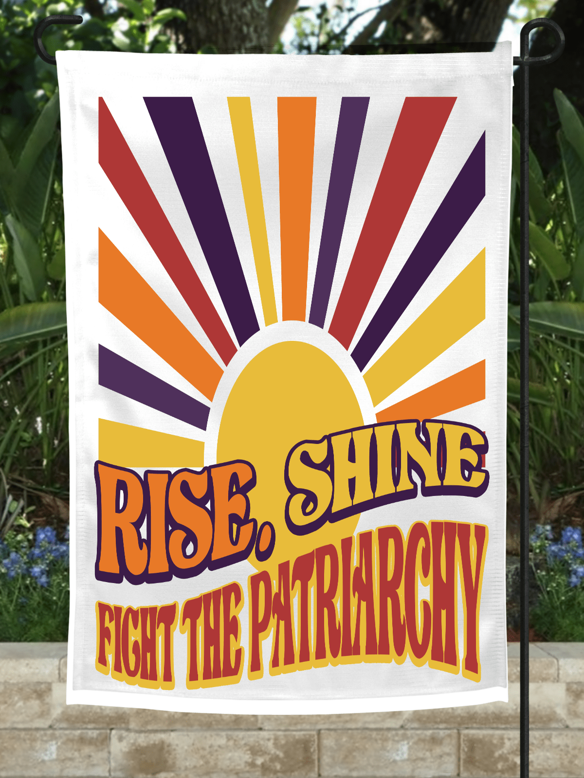 Rise and Shine Garden Flag-Stay Foxy Boutique, Florissant, Missouri