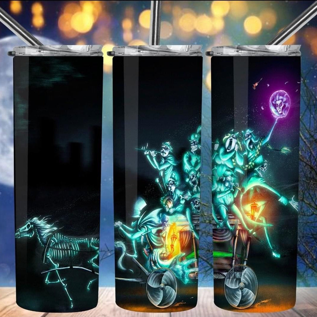 Glowing Hearse Tumbler-Drinkware-Stay Foxy Boutique, Florissant, Missouri
