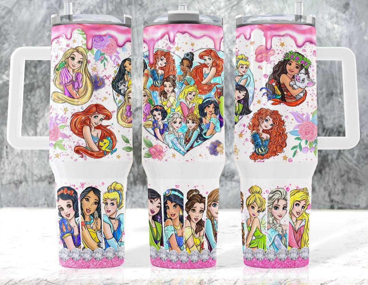 Princess Heart 40 oz Tumbler-Stay Foxy Boutique, Florissant, Missouri