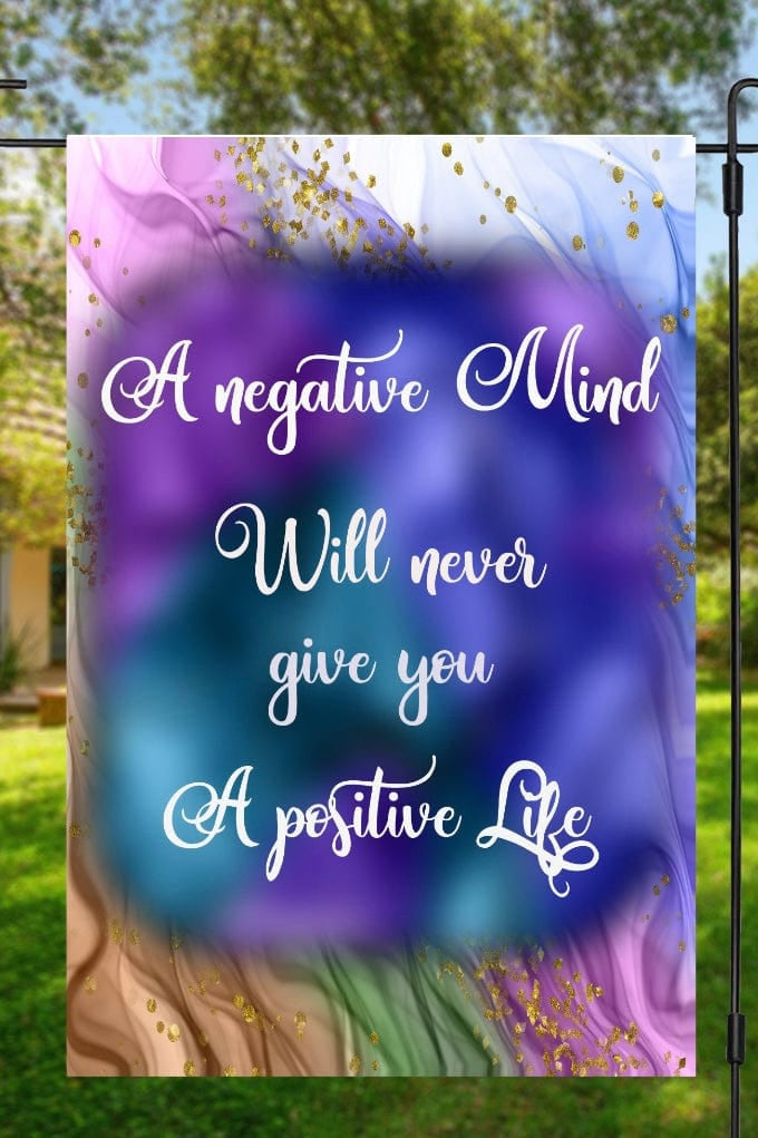 A Negative Mind Garden Flag-Stay Foxy Boutique, Florissant, Missouri