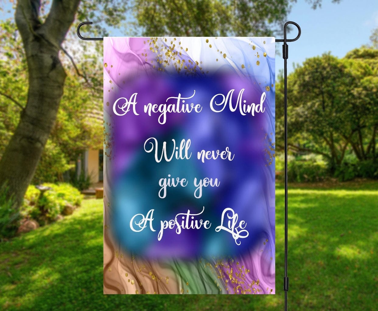 A Negative Mind Garden Flag-Stay Foxy Boutique, Florissant, Missouri