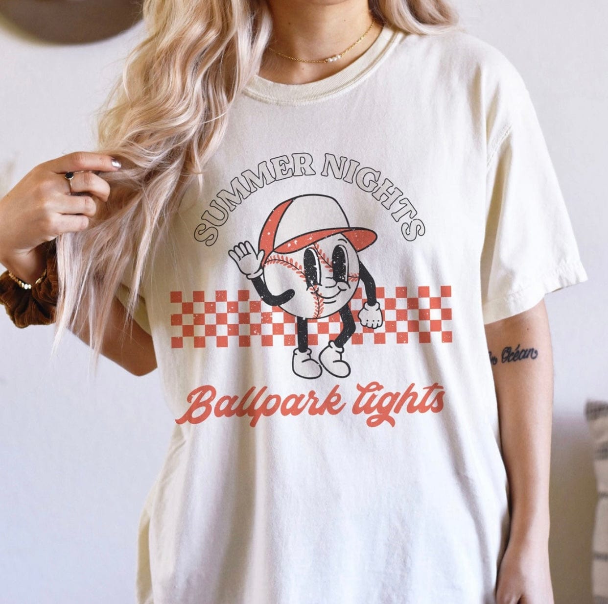 Summer Nights Graphic T-Graphic T-Stay Foxy Boutique, Florissant, Missouri