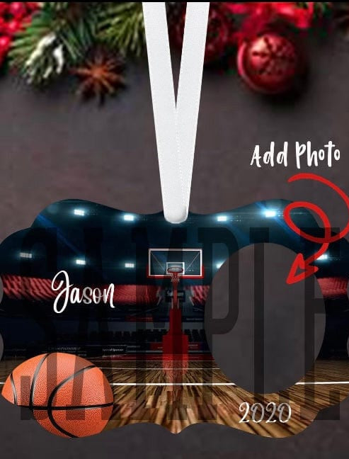 Sports Ornaments *Add a Photo and Name*-Stay Foxy Boutique, Florissant, Missouri