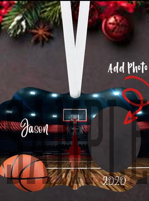 Sports Ornaments *Add a Photo and Name*-Stay Foxy Boutique, Florissant, Missouri