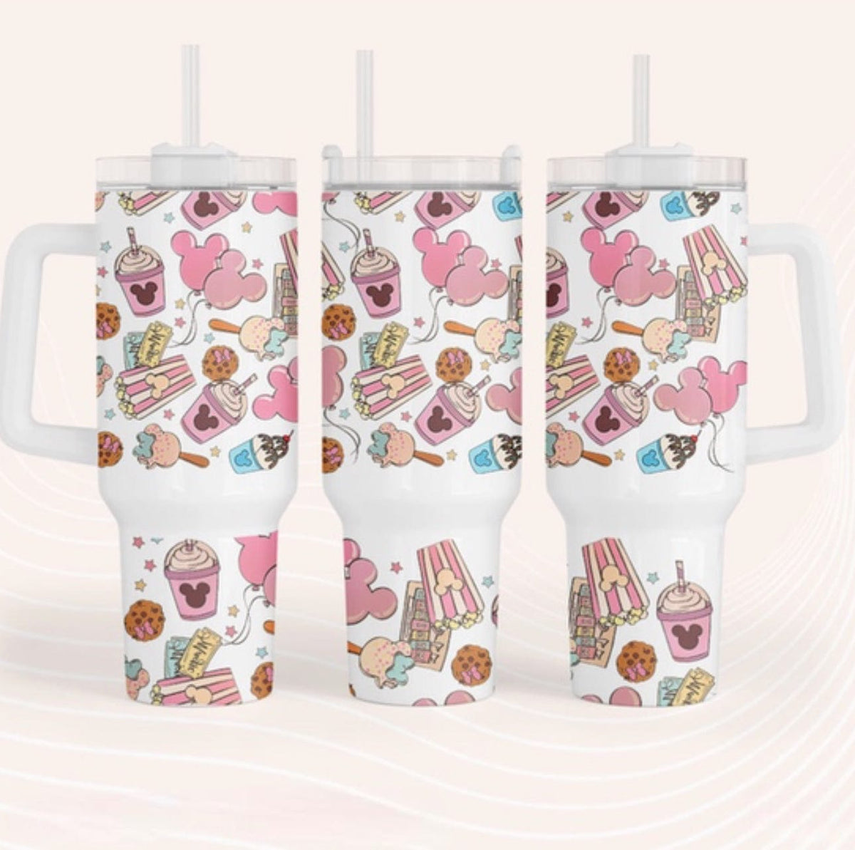 Snacks 40 oz Tumbler-Stay Foxy Boutique, Florissant, Missouri