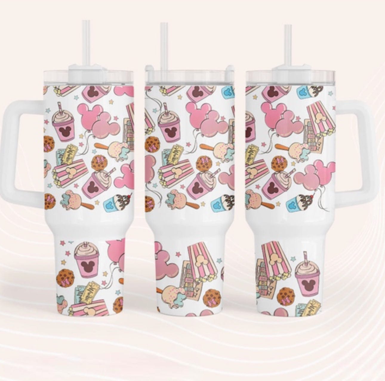 Snacks 40 oz Tumbler-Stay Foxy Boutique, Florissant, Missouri