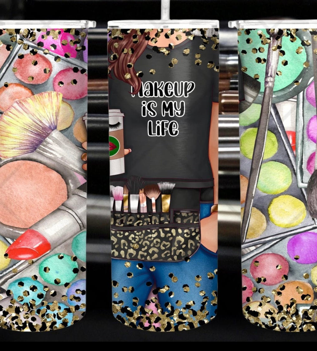Makeup Is Life Tumbler-Stay Foxy Boutique, Florissant, Missouri